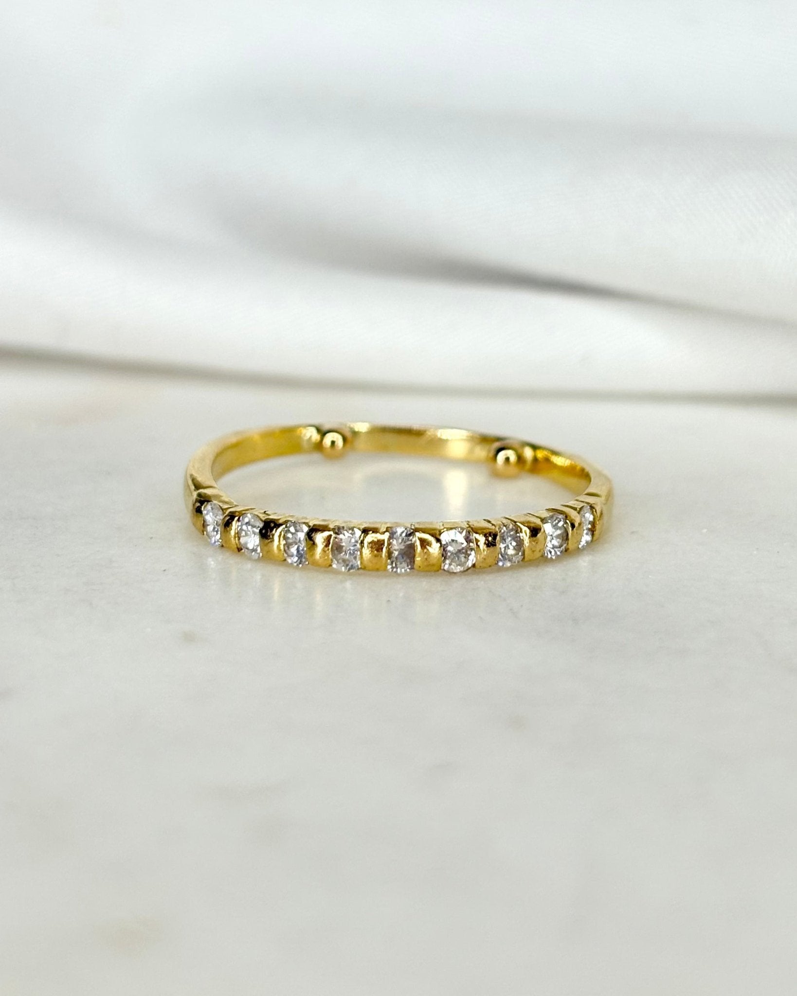 Bague Demi Alliance Diamants 0.36 carat "Lévana" - Elliade Paris