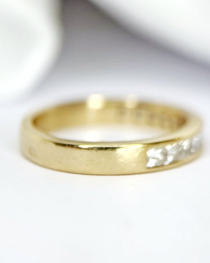 Bague Demi-Alliance Diamants 0.52 carat "Juan" - Elliade Paris