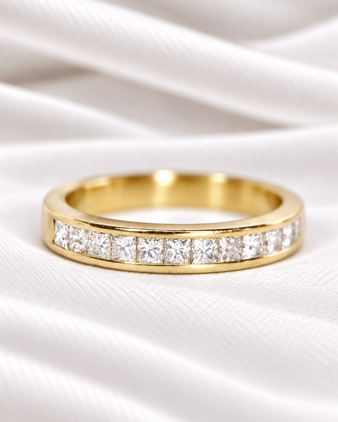 Bague Demi-Alliance Diamants 0.52 carat "Juan" - Elliade Paris