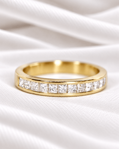 Bague Demi-Alliance Diamants 0.52 carat "Juan" - Elliade Paris