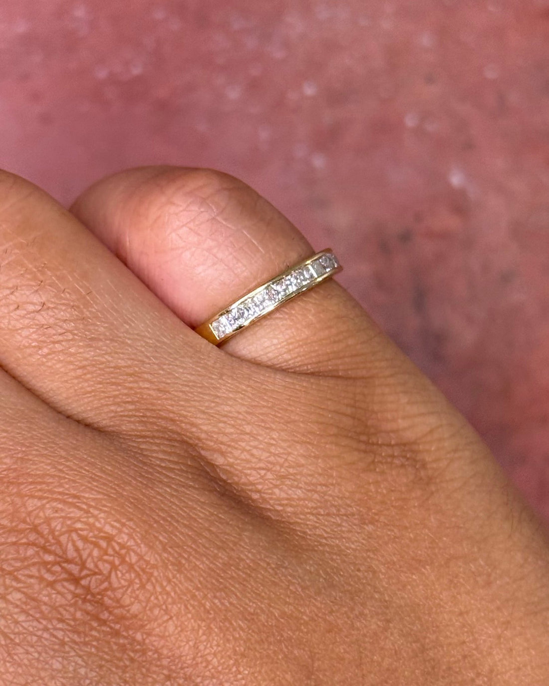 Bague Demi-Alliance Diamants 0.52 carat "Juan" - Elliade Paris