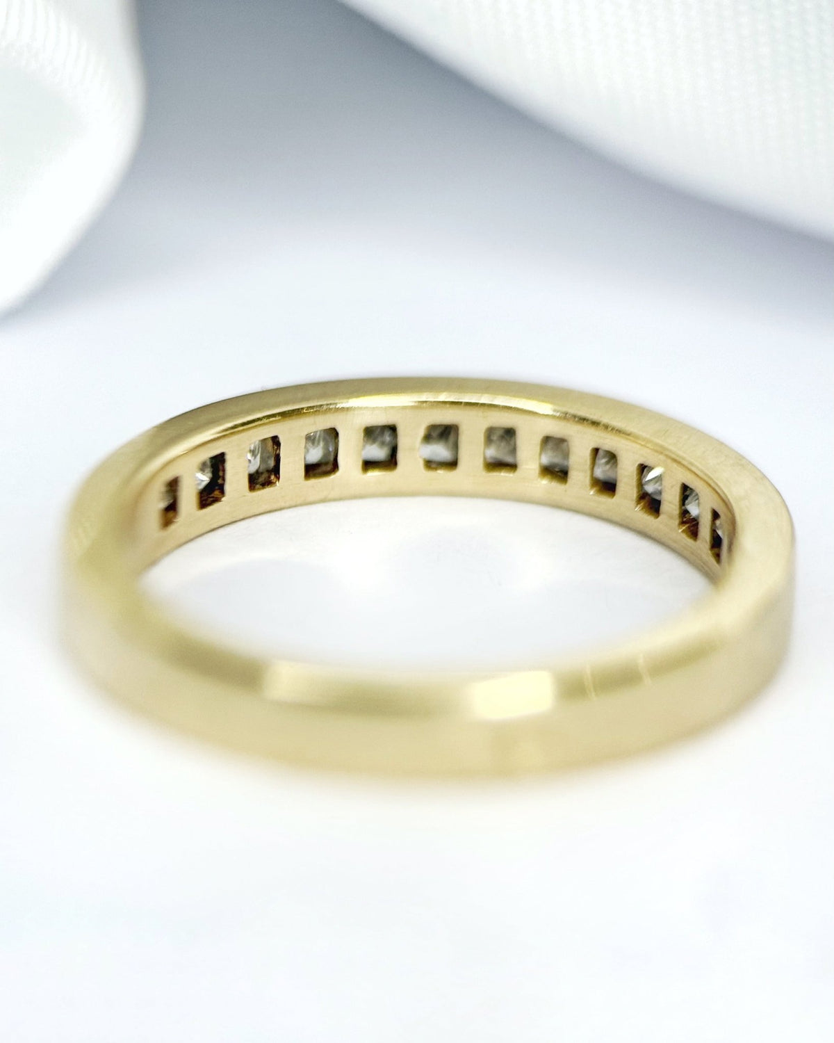 Bague Demi-Alliance Diamants 0.52 carat "Juan" - Elliade Paris