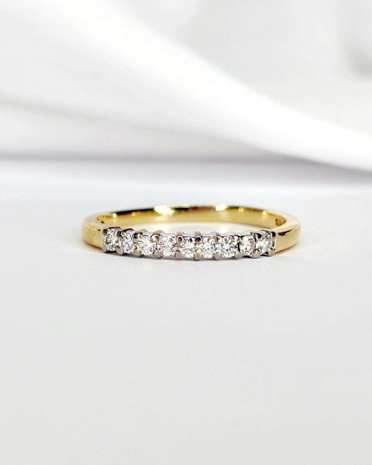 Bague Demi - Alliance Diamants "Dalila" - Elliade Paris