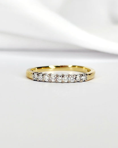 Bague Demi - Alliance Diamants "Dalila" - Elliade Paris