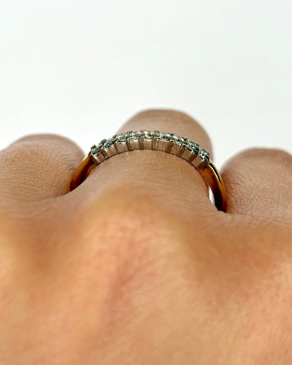 Bague Demi - Alliance Diamants "Dalila" - Elliade Paris