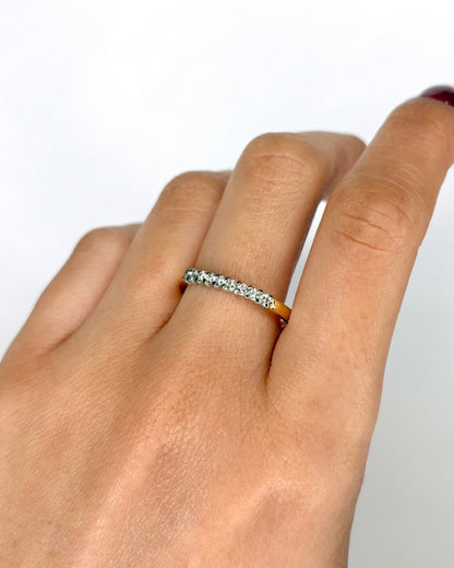 Bague Demi - Alliance Diamants "Dalila" - Elliade Paris