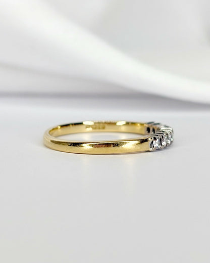 Bague Demi - Alliance Diamants "Dalila" - Elliade Paris