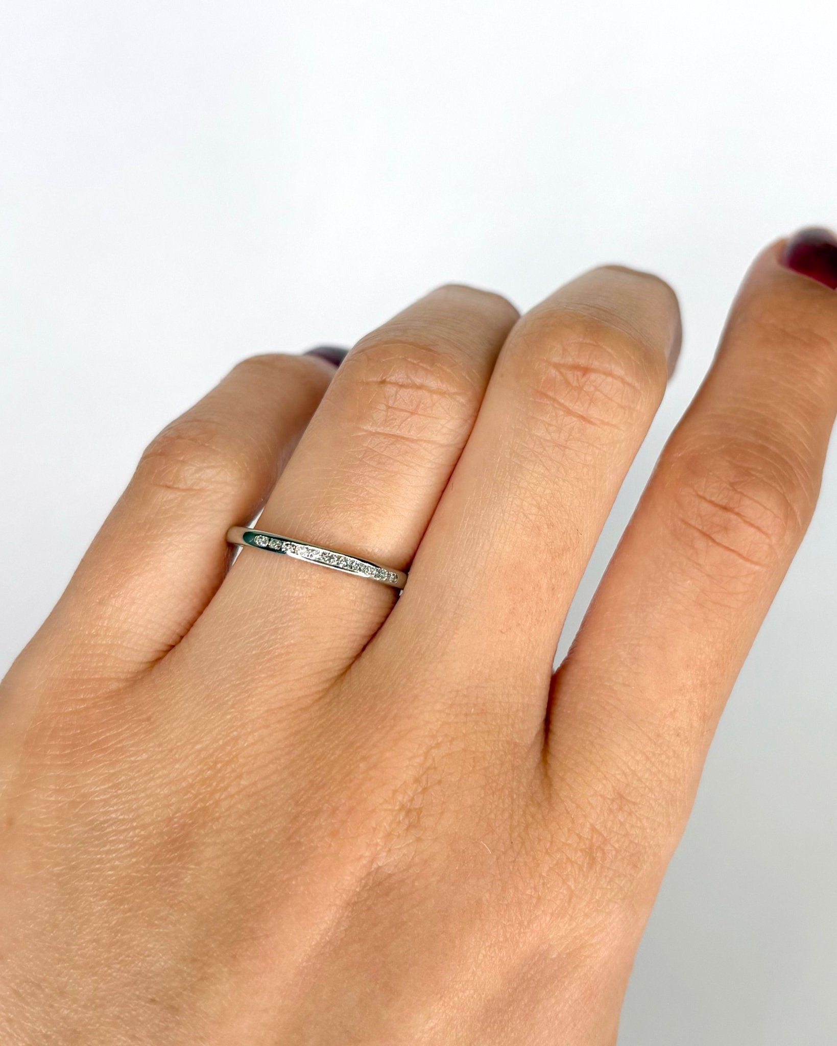 Bague Demi - Alliance Diamants "Nour" - Elliade Paris