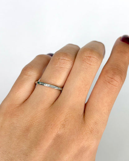 Bague Demi - Alliance Diamants "Nour" - Elliade Paris