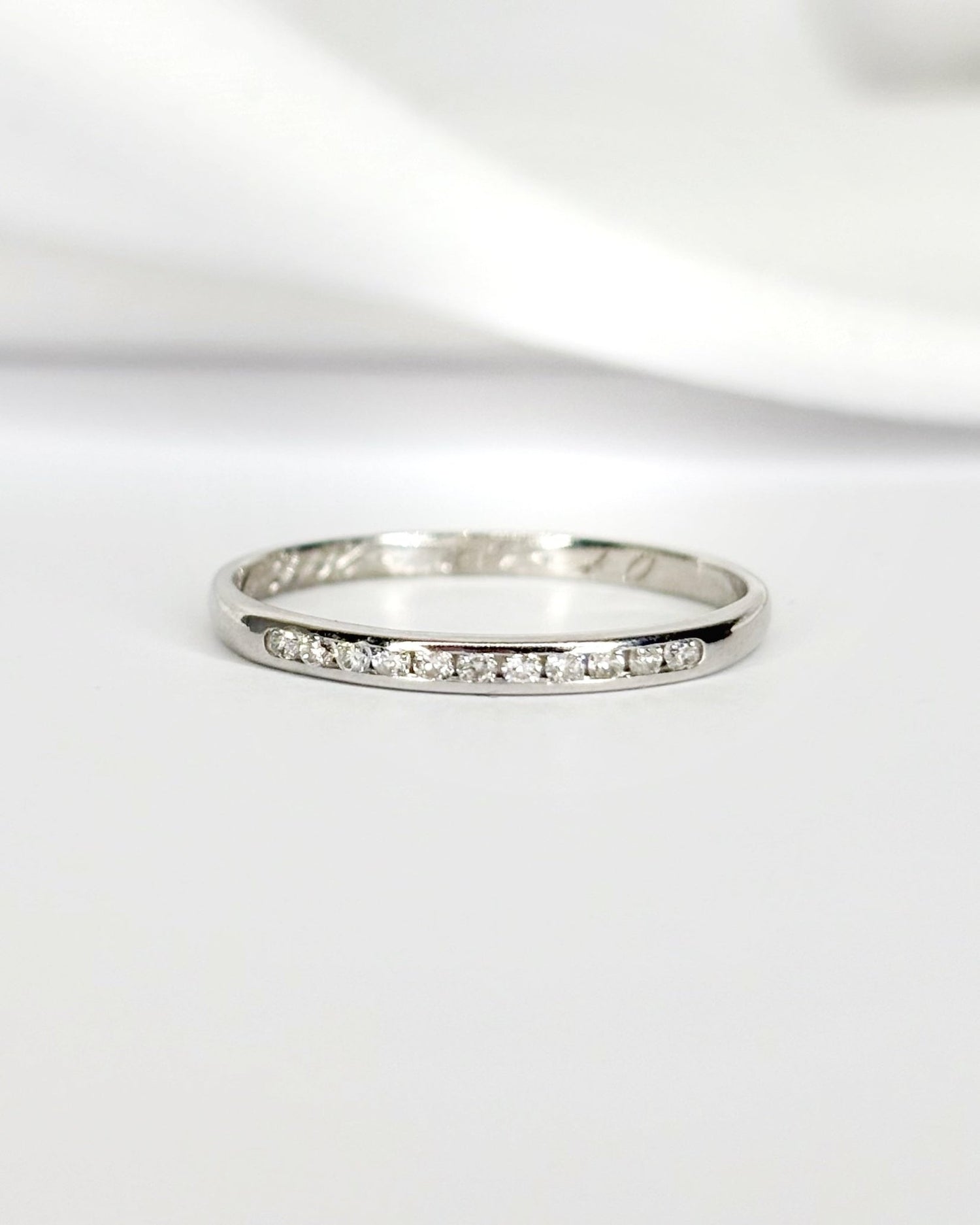 Bague Demi - Alliance Diamants "Nour" - Elliade Paris