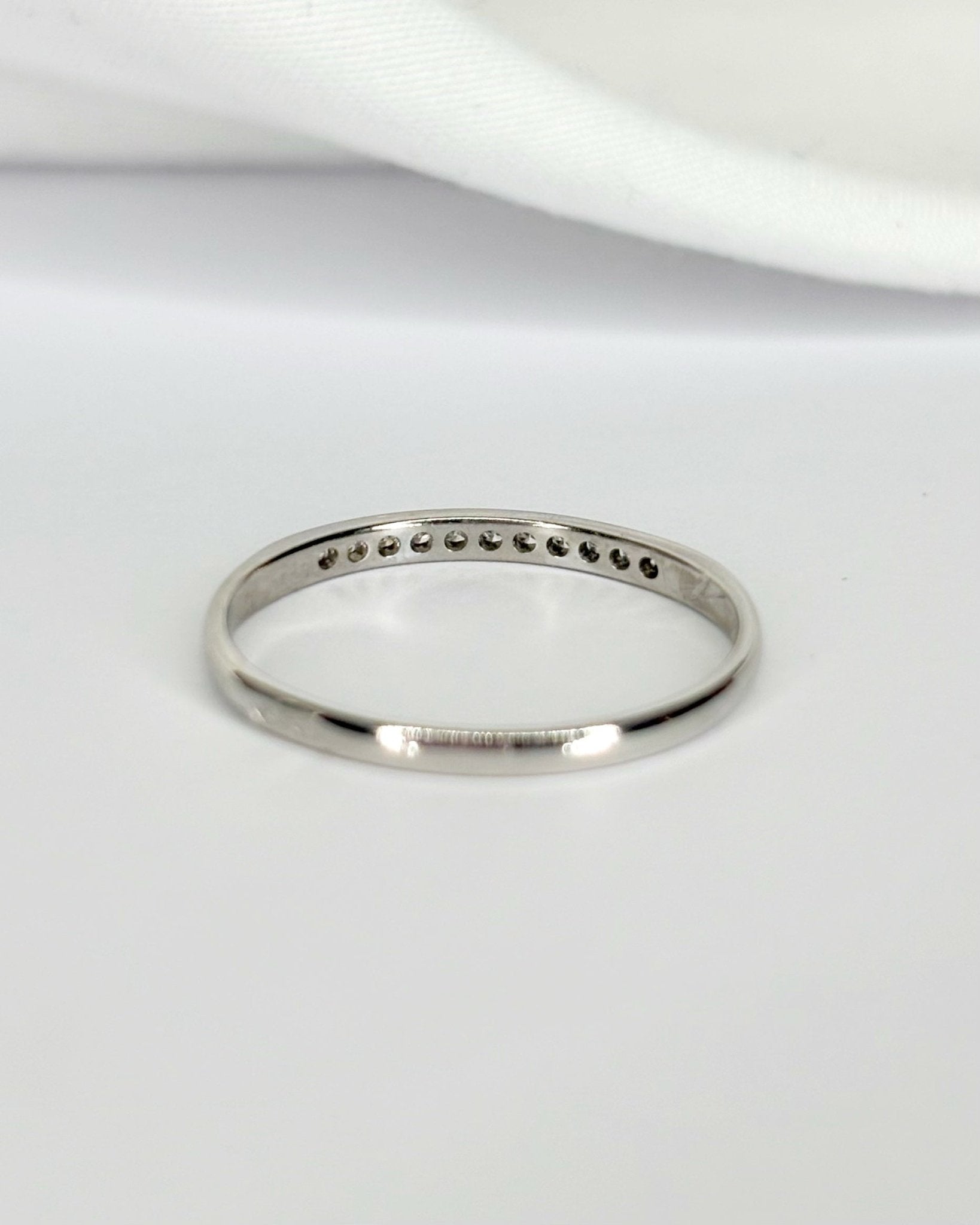 Bague Demi - Alliance Diamants "Nour" - Elliade Paris