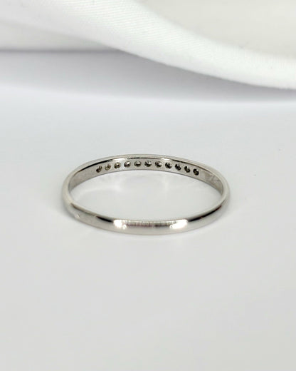 Bague Demi - Alliance Diamants "Nour" - Elliade Paris