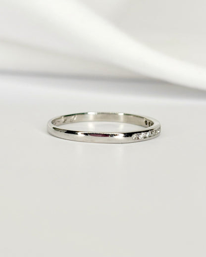 Bague Demi - Alliance Diamants "Nour" - Elliade Paris