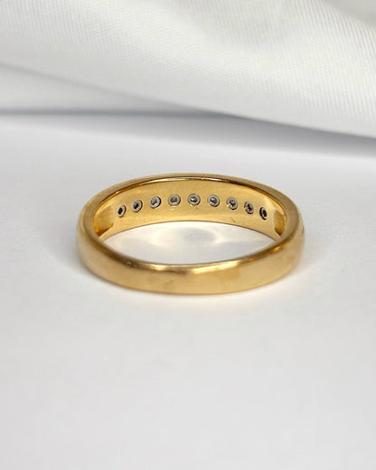 Bague Demi - Alliance Diamants &amp; Or 2,93g "Connie" - Elliade Paris