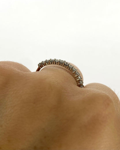 Bague Demi - Alliance Diamants "Sandy" - Elliade Paris