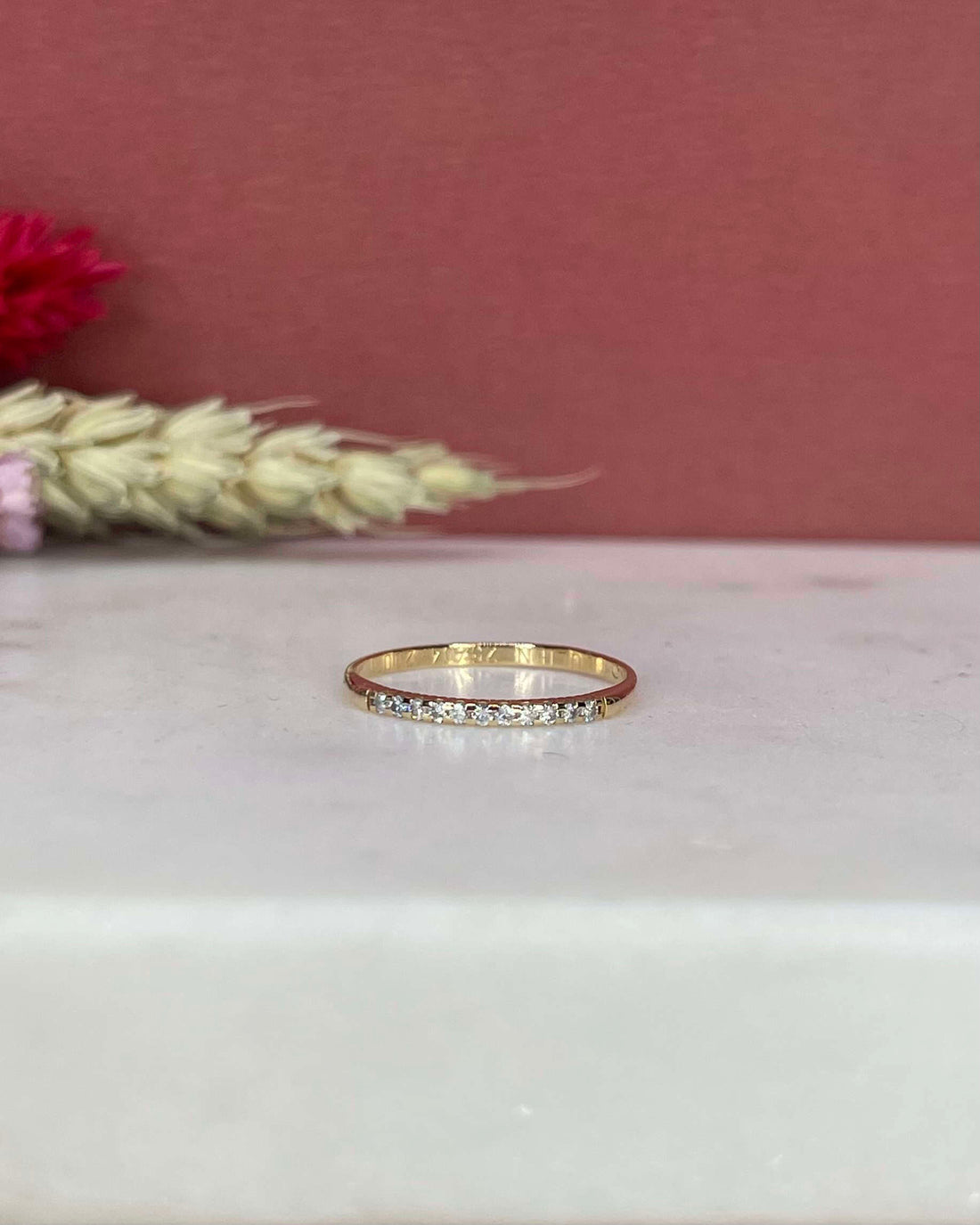 Demi Alliance Vintage 11 Diamants "Haada"