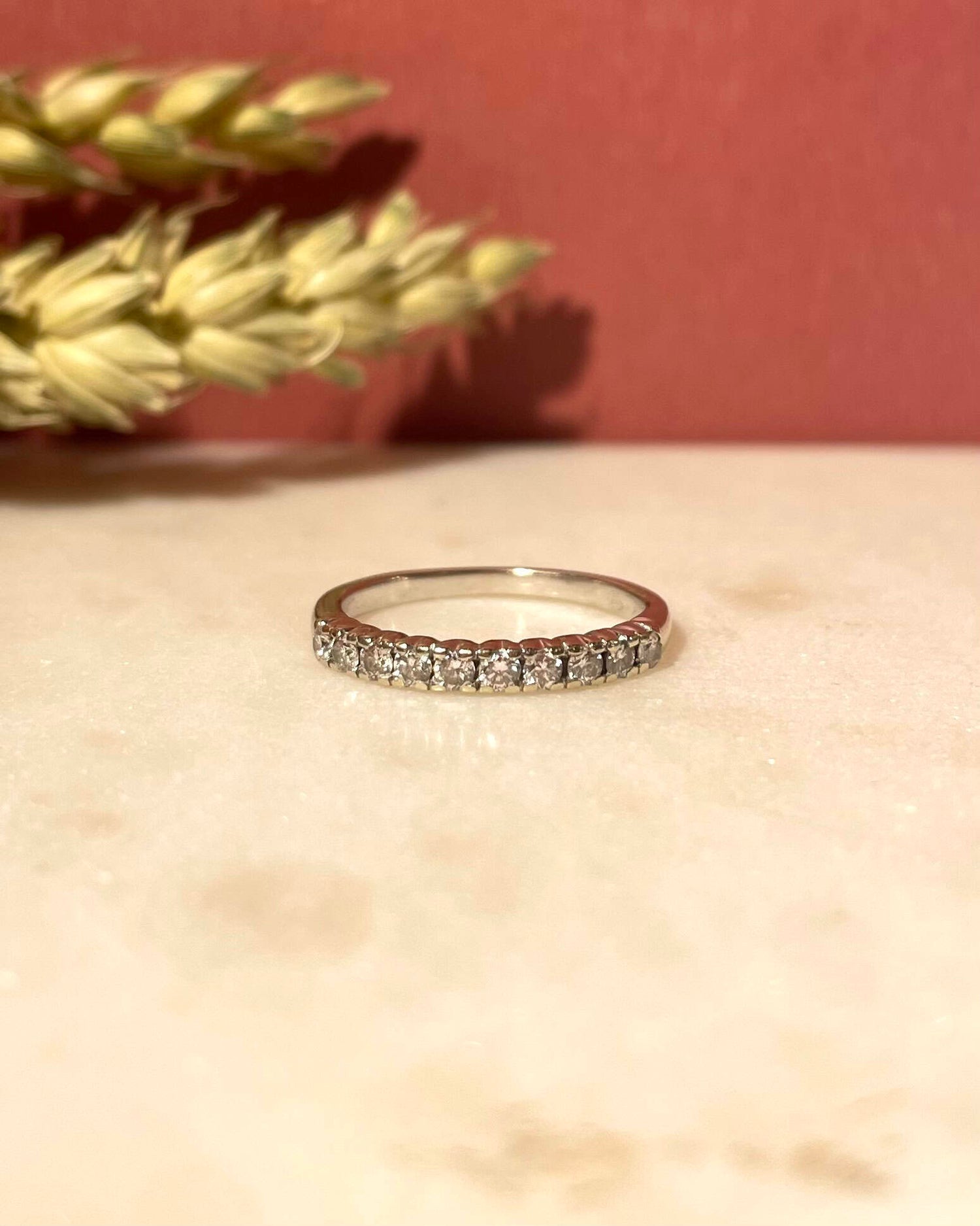 Demi-Alliance 10 Diamants 0.30 carat &quot;Murielle&quot;