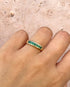 Bague Demi Alliance Émeraudes 0.36 carats "Coline" - Elliade Paris