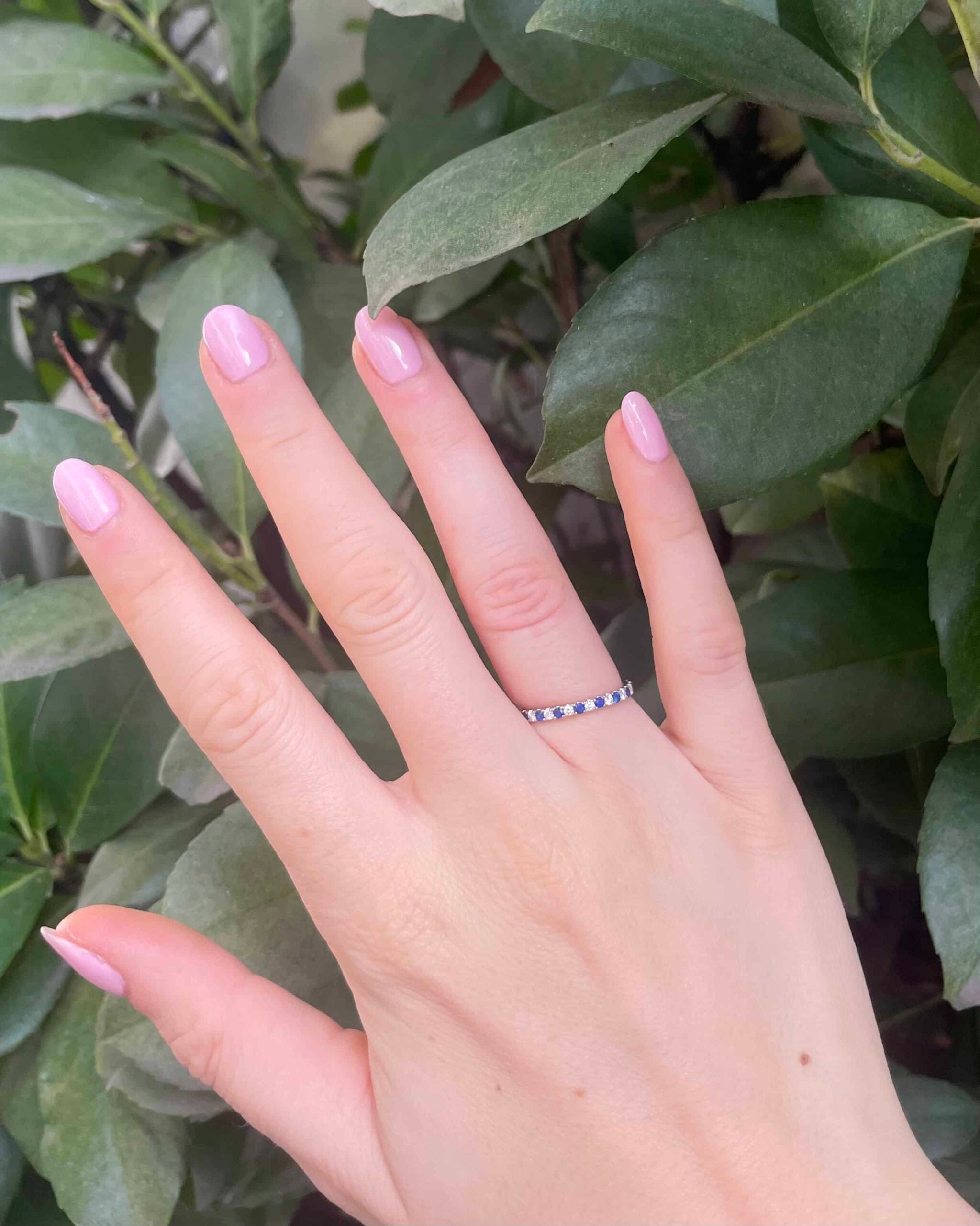 Demi-alliance Saphirs et Diamants "Camilla" - Elliade Paris