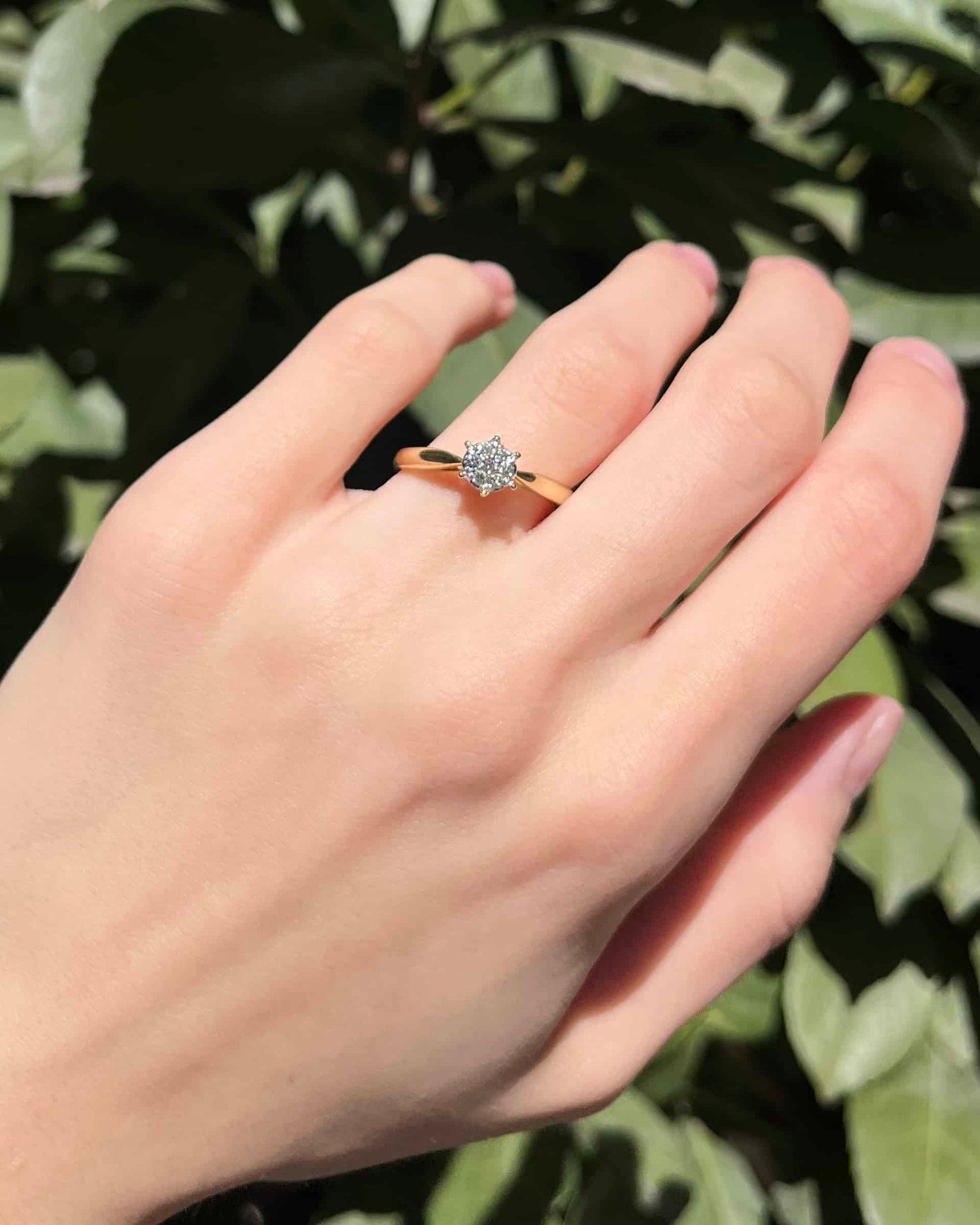 Bague Marguerite Vintage 7 Diamants &quot;Markita&quot;