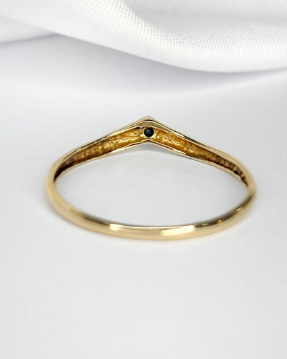 Bague Diadème Émeraude "Lou" - Elliade Paris