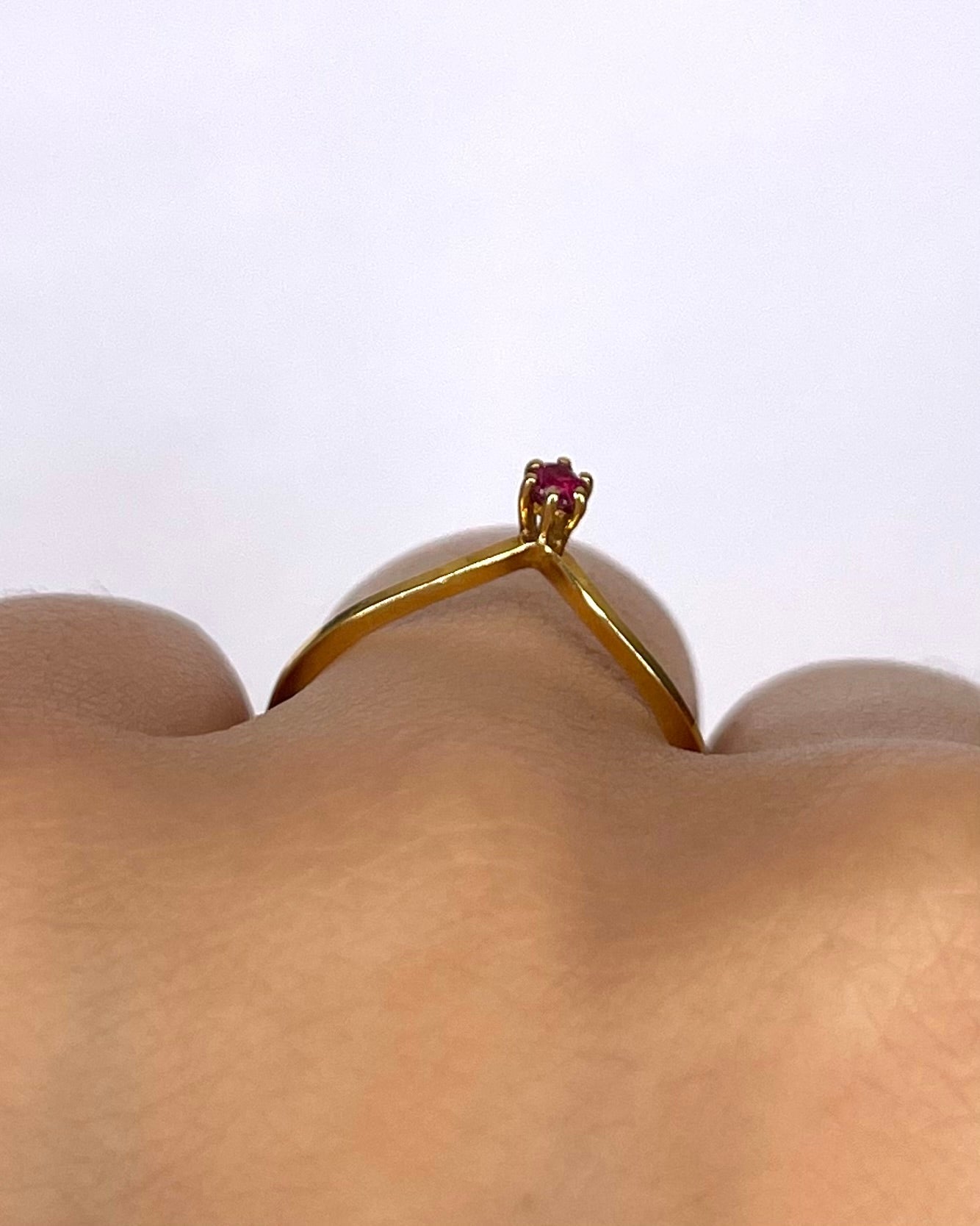 Bague Diadème Rubis "Bella" - Elliade Paris