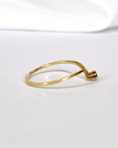 Bague Diadème Rubis "Bella" - Elliade Paris
