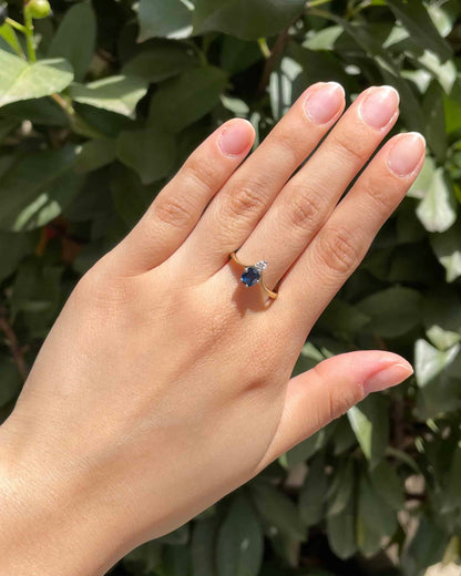 Bague Diadème Saphir &amp; Diamant &quot;Jorissa&quot;