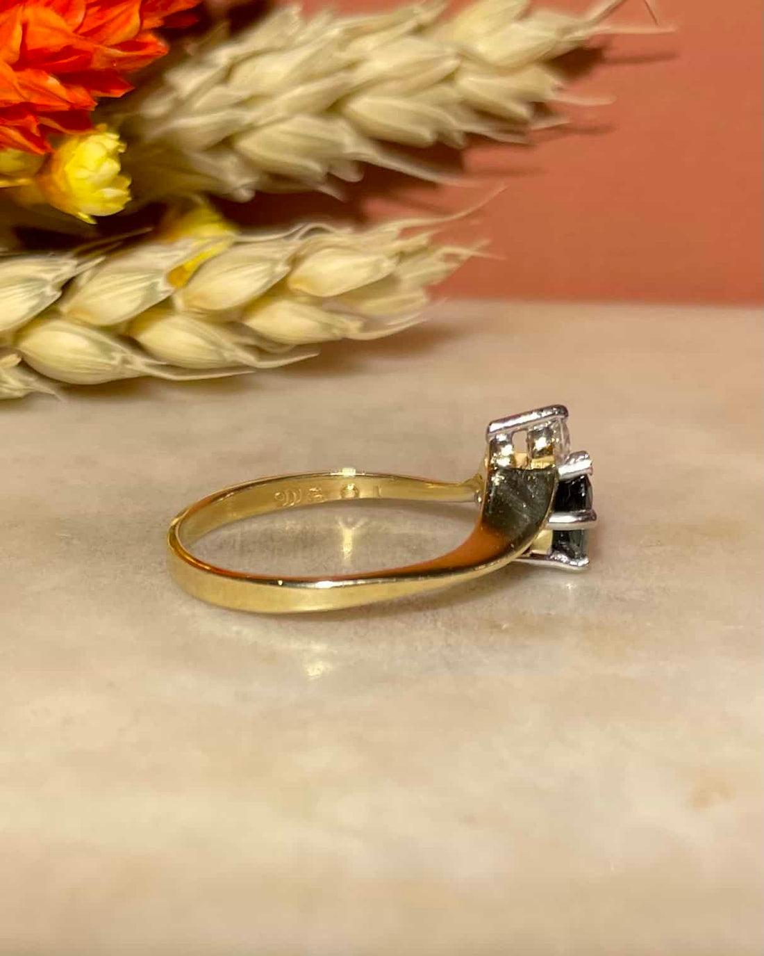 Bague Diadème Saphir &amp; Diamant &quot;Jorissa&quot;