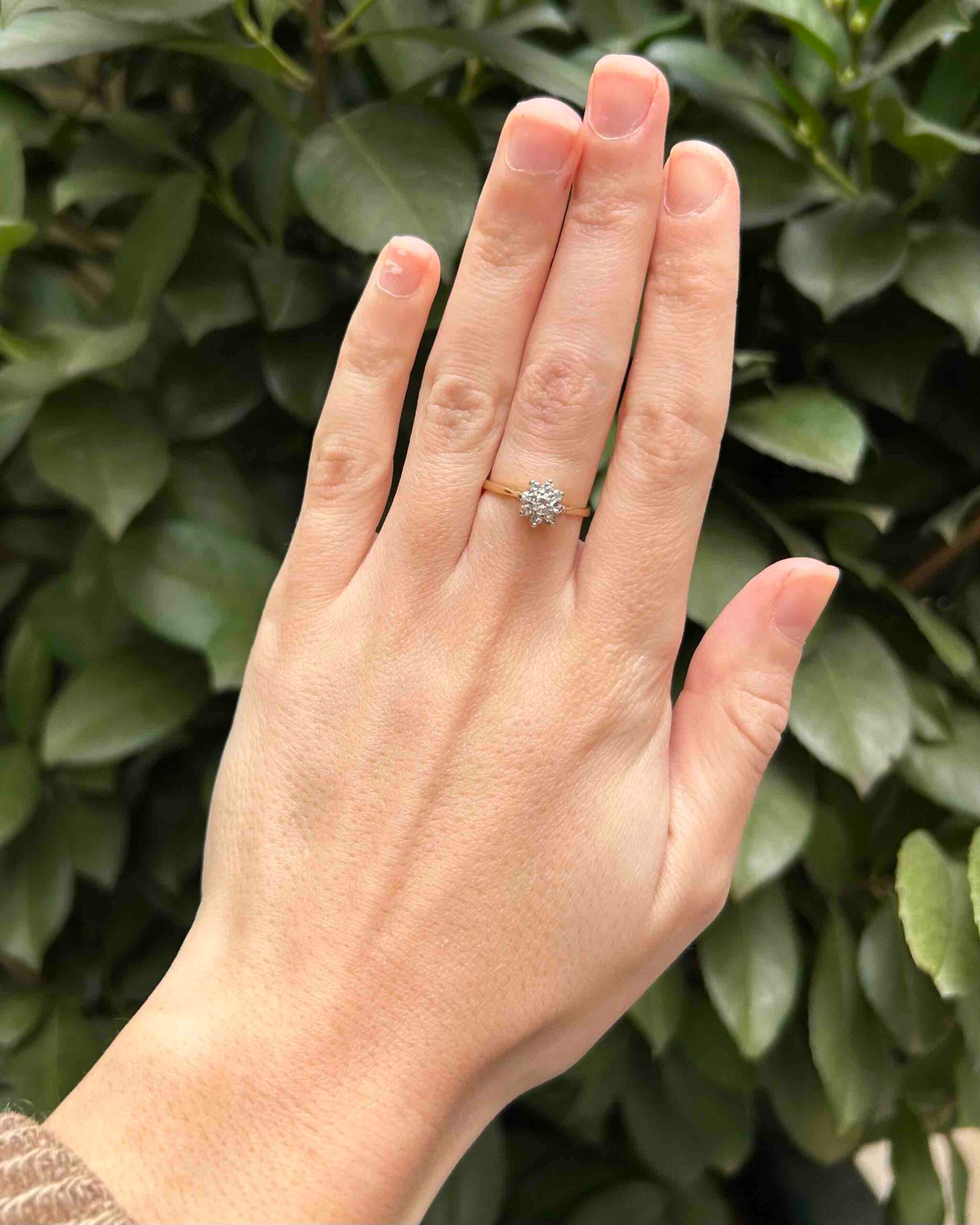 Bague Marguerite Vintage Diamants 0.31 carat "Joia"