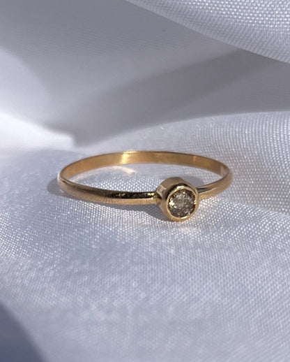Bague solitaire diamant vintage &quot;Chloé&quot;