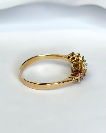 Bague Diamant Diamants taille Poire 0.90 carat "Alice" - Elliade Paris