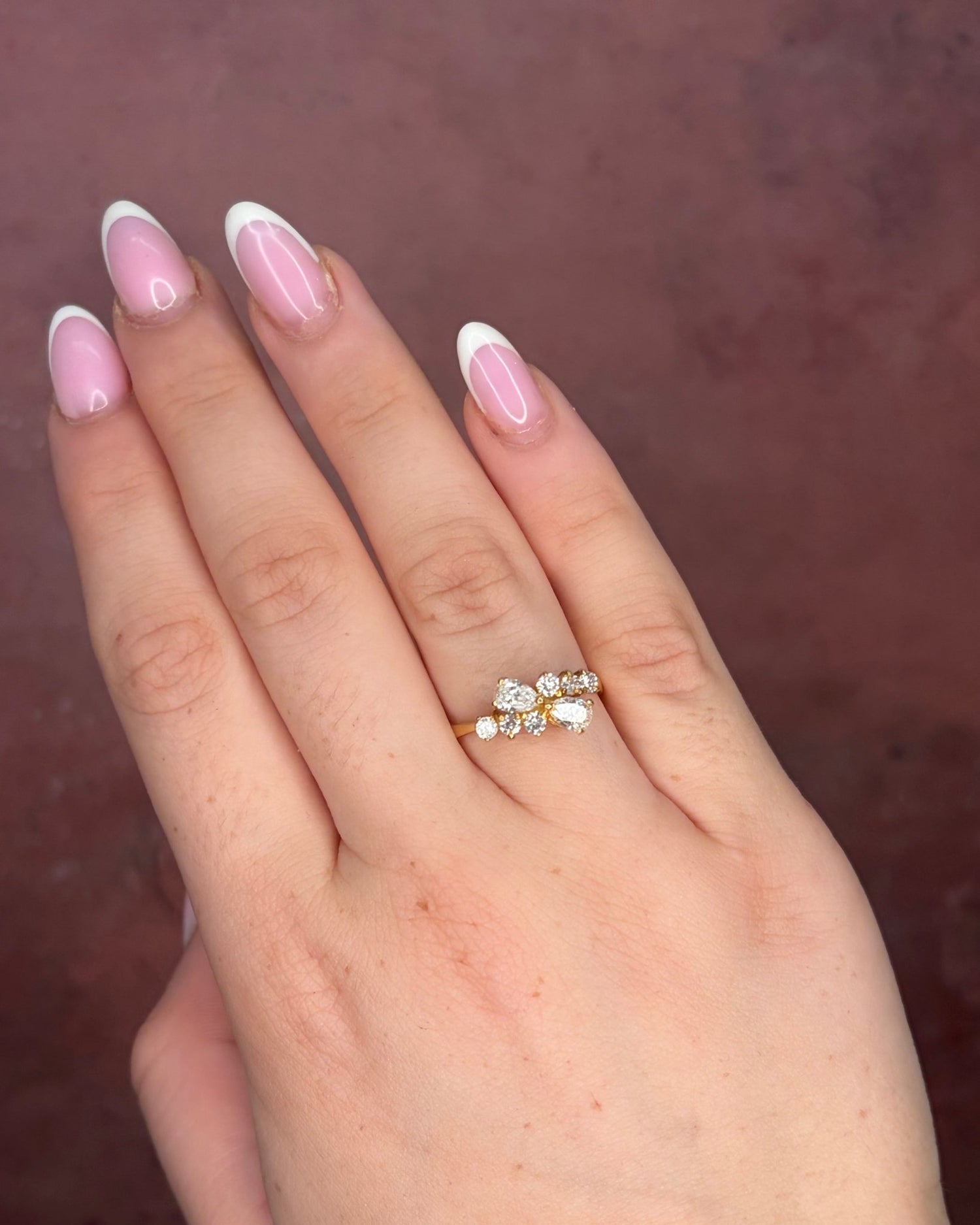 Bague Diamant Diamants taille Poire 0.90 carat "Alice" - Elliade Paris