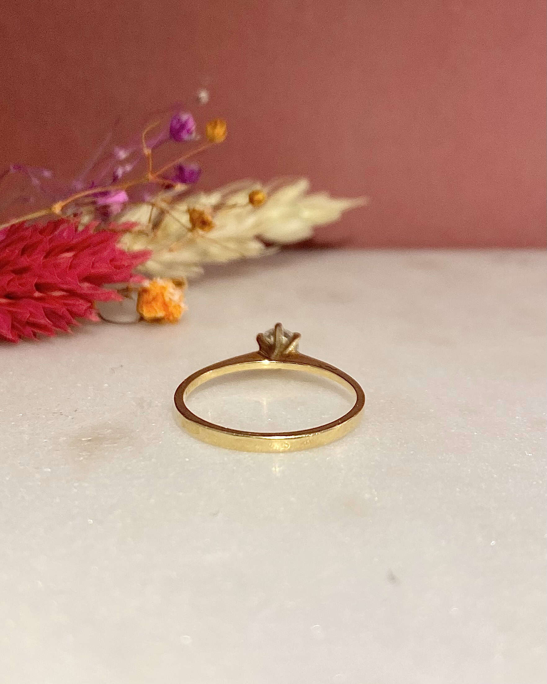 Anillo solitario de diamantes "Clem" de 0,25 quilates