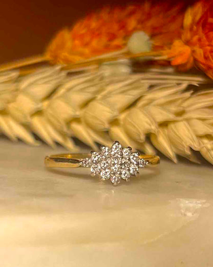 Bague Étincelle de 16 Diamants &quot;Rahma&quot;