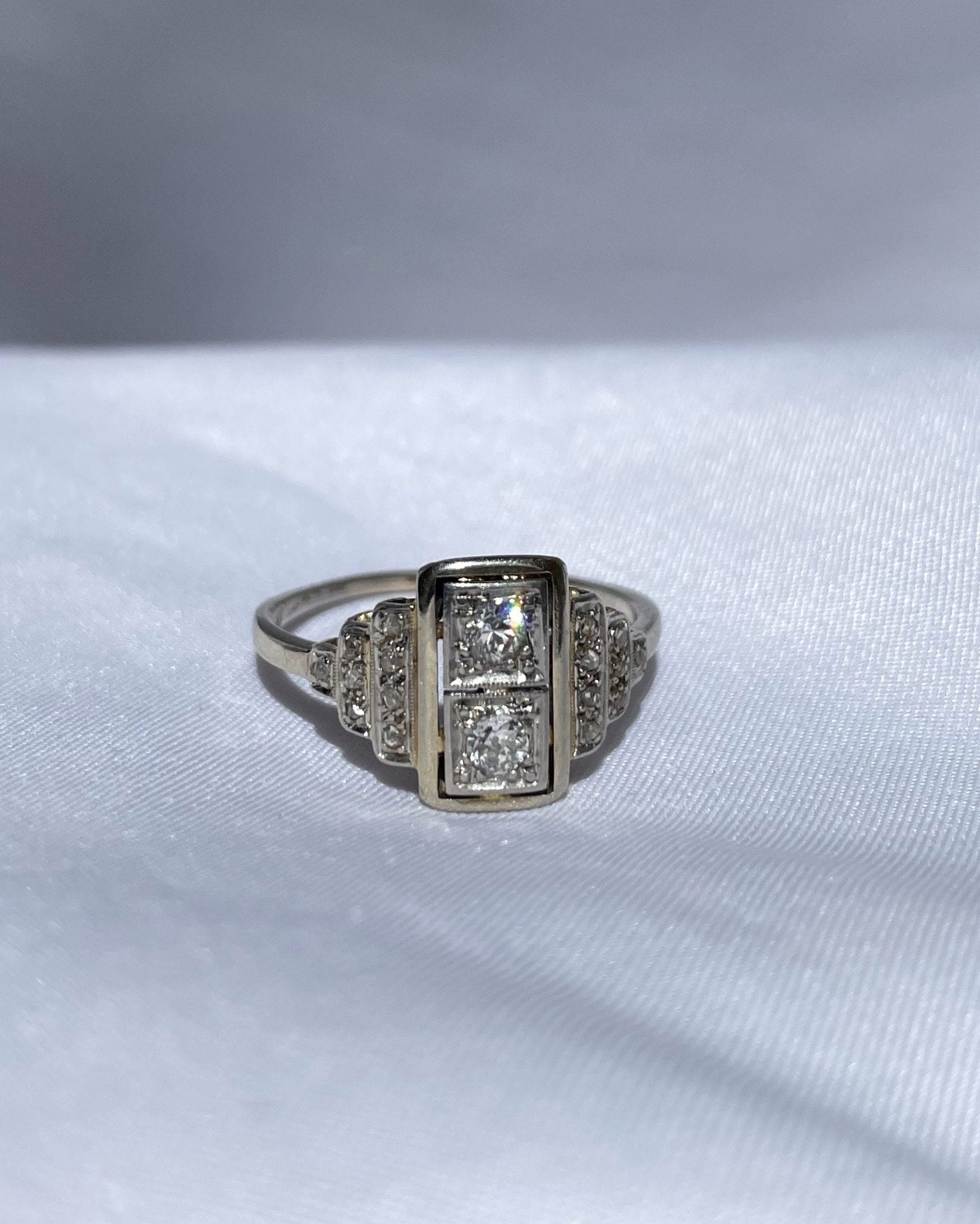 Bague diamants Art - déco "Hanna" - Elliade Paris