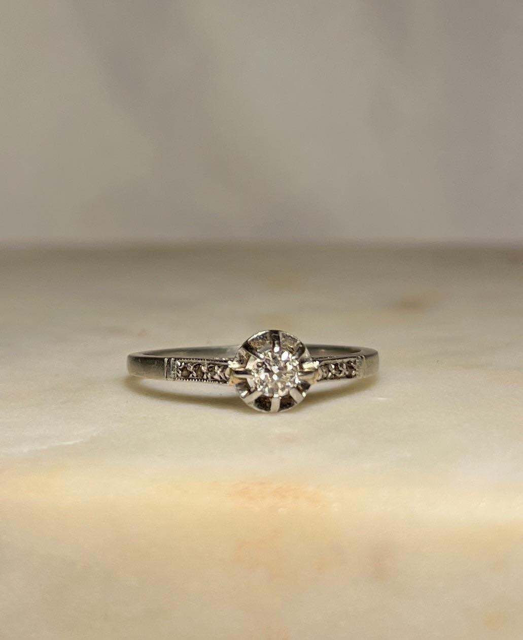 Bague Diamants Art - déco "Tess" - Elliade Paris