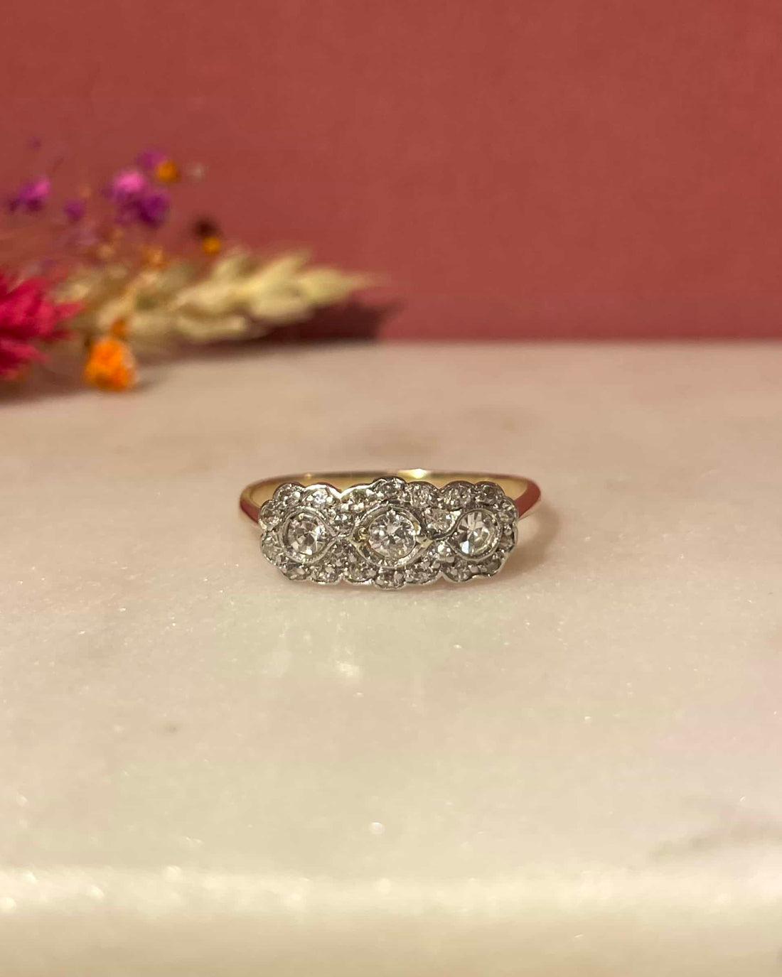 Art Deco Diamond River Ring 0.56 carat &quot;Sylvie&quot;