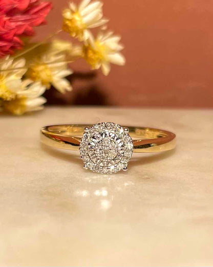 Bague vintage 24 diamants &quot;Rayle&quot;
