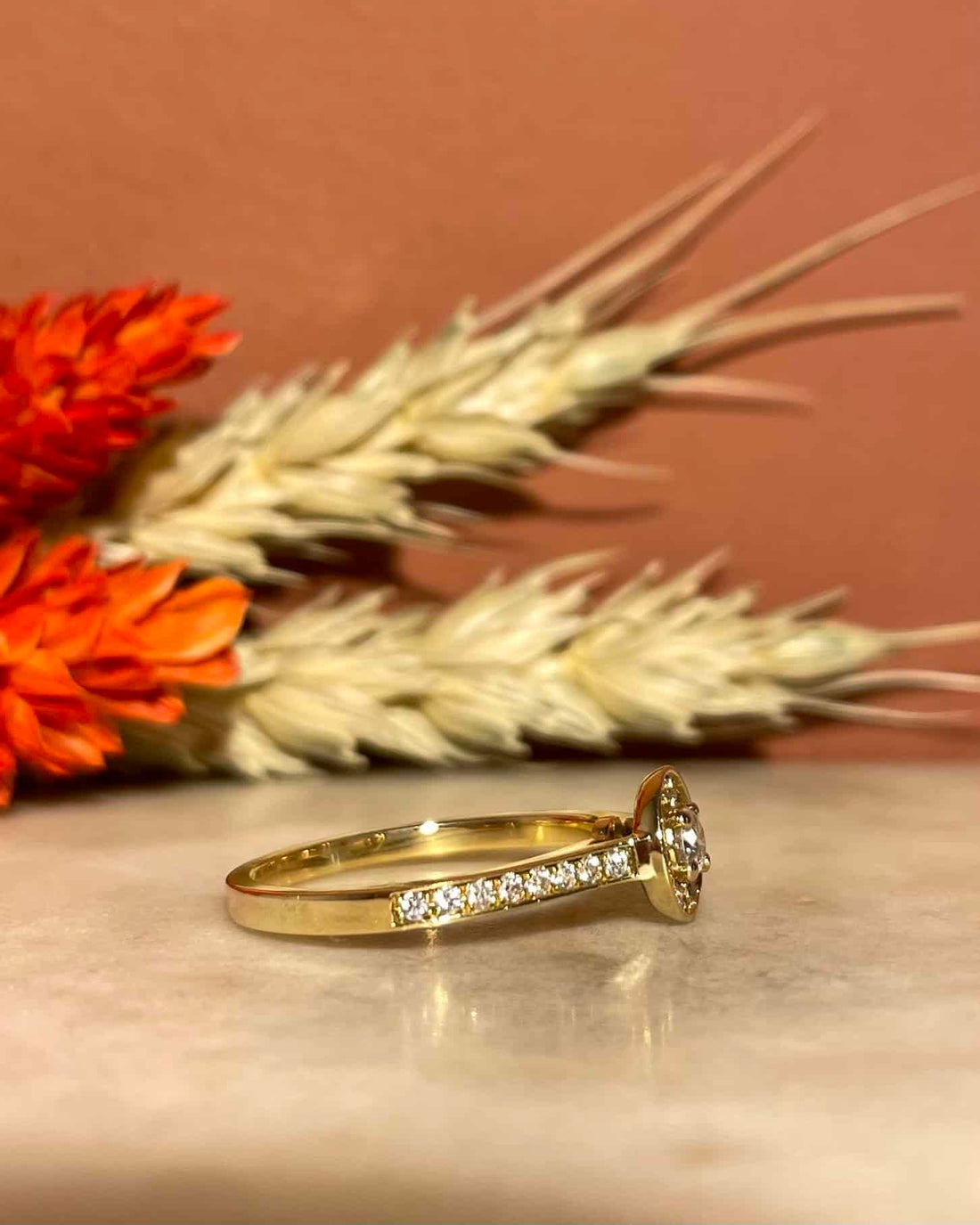 Bague Solitaire 29 Diamants &quot;Carmelle&quot;