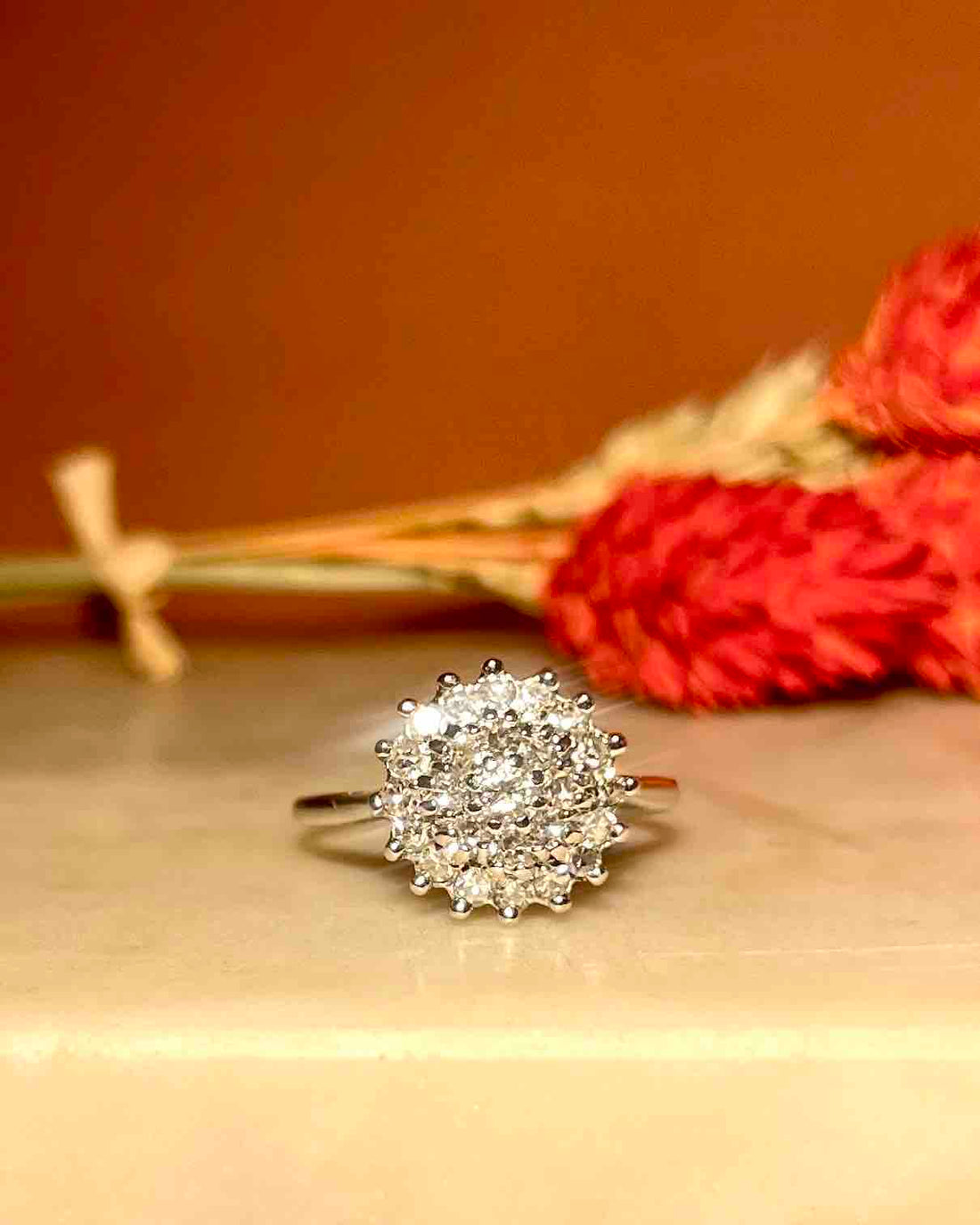 Bague Marguerite 25 Diamants 0.56 carat "Clarty"