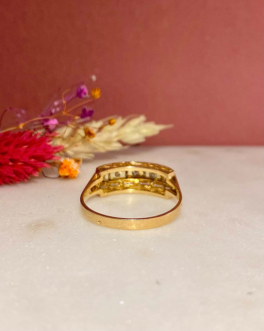 Art Deco Diamond River Ring &quot;Gema&quot;