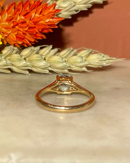 Bague Trilogie topaze &amp; Diamants &quot;Rahem&quot;