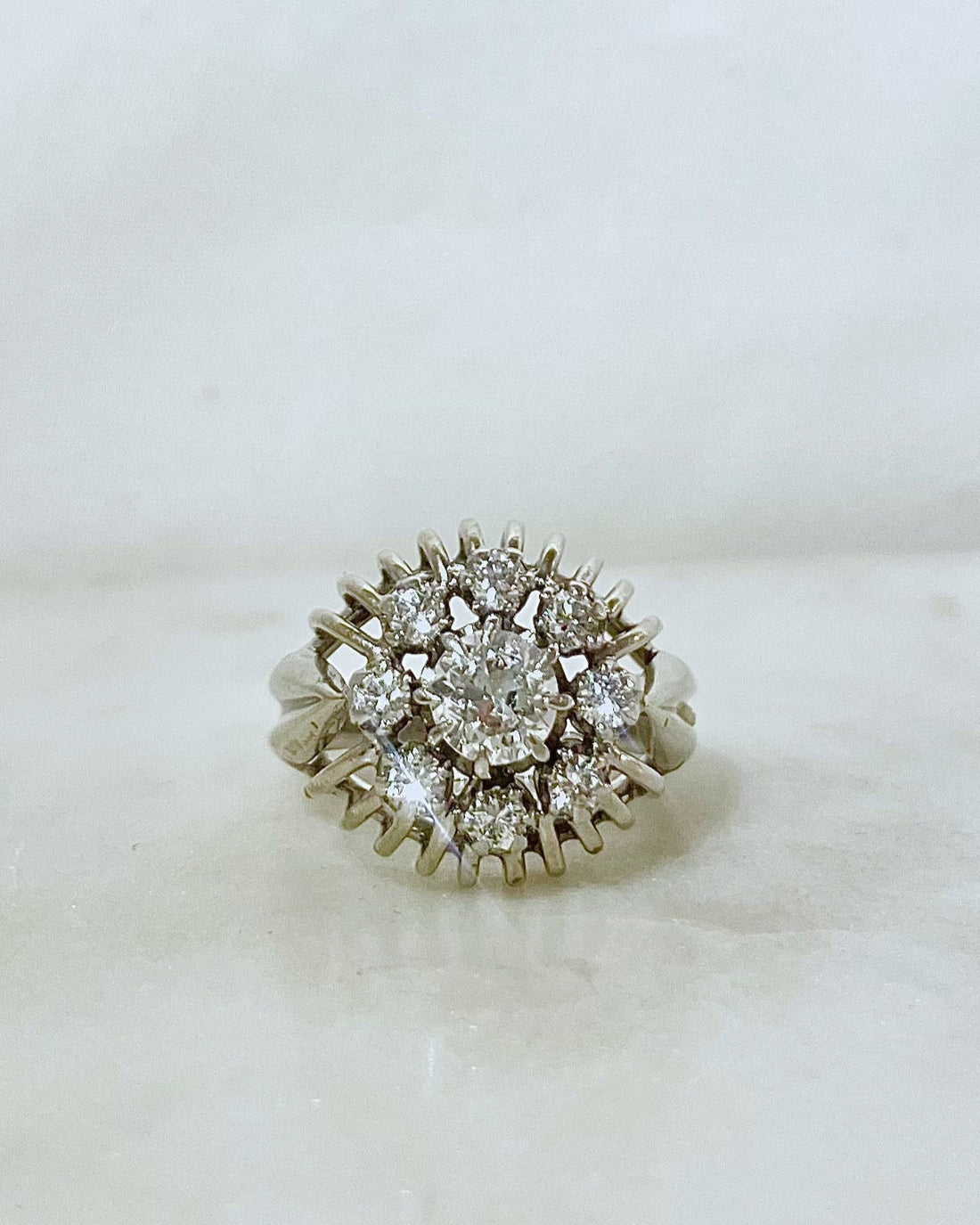 Bague Dôme Diamants 1.05 carat &quot;Estelle&quot; - Elliade Paris