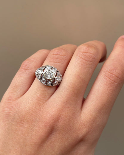 Bague Dôme Diamants 1.38 carat "Lucia" - Elliade Paris