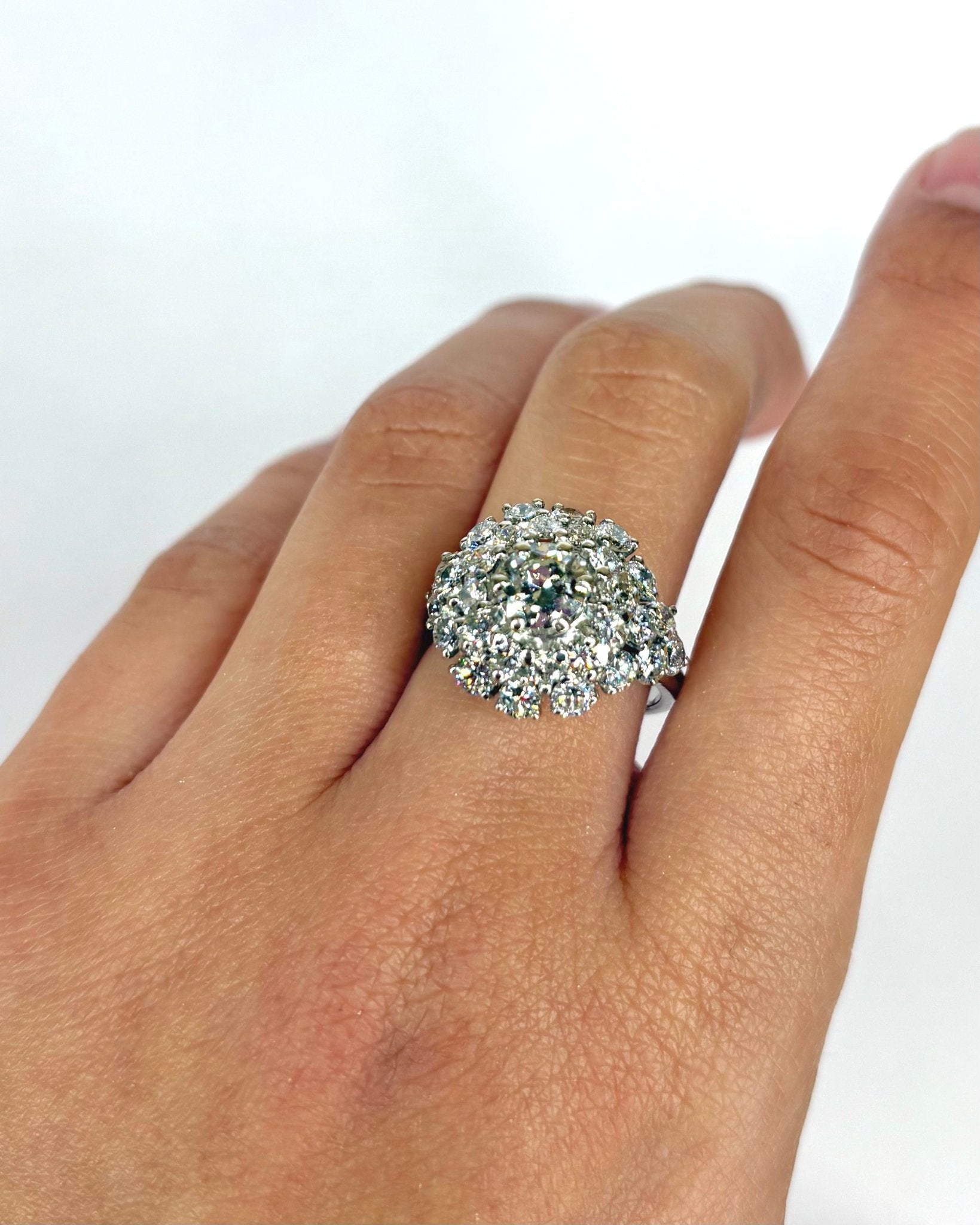 Bague Dôme Diamants 2.61 carats "Elisabeth" - Elliade Paris