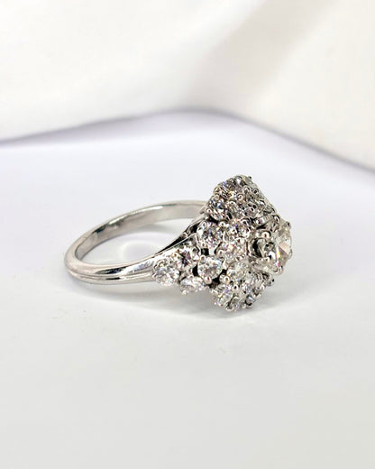 Bague Dôme Diamants 2.61 carats "Elisabeth" - Elliade Paris