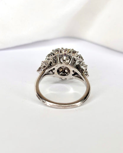 Bague Dôme Diamants 2.61 carats "Elisabeth" - Elliade Paris