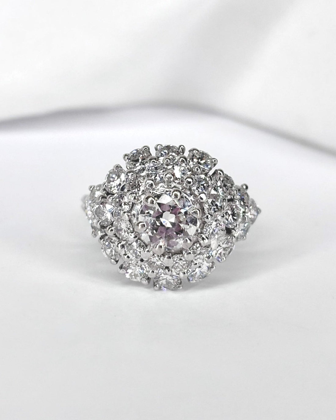 Bague Dôme Diamants 2.61 carats "Elisabeth" - Elliade Paris