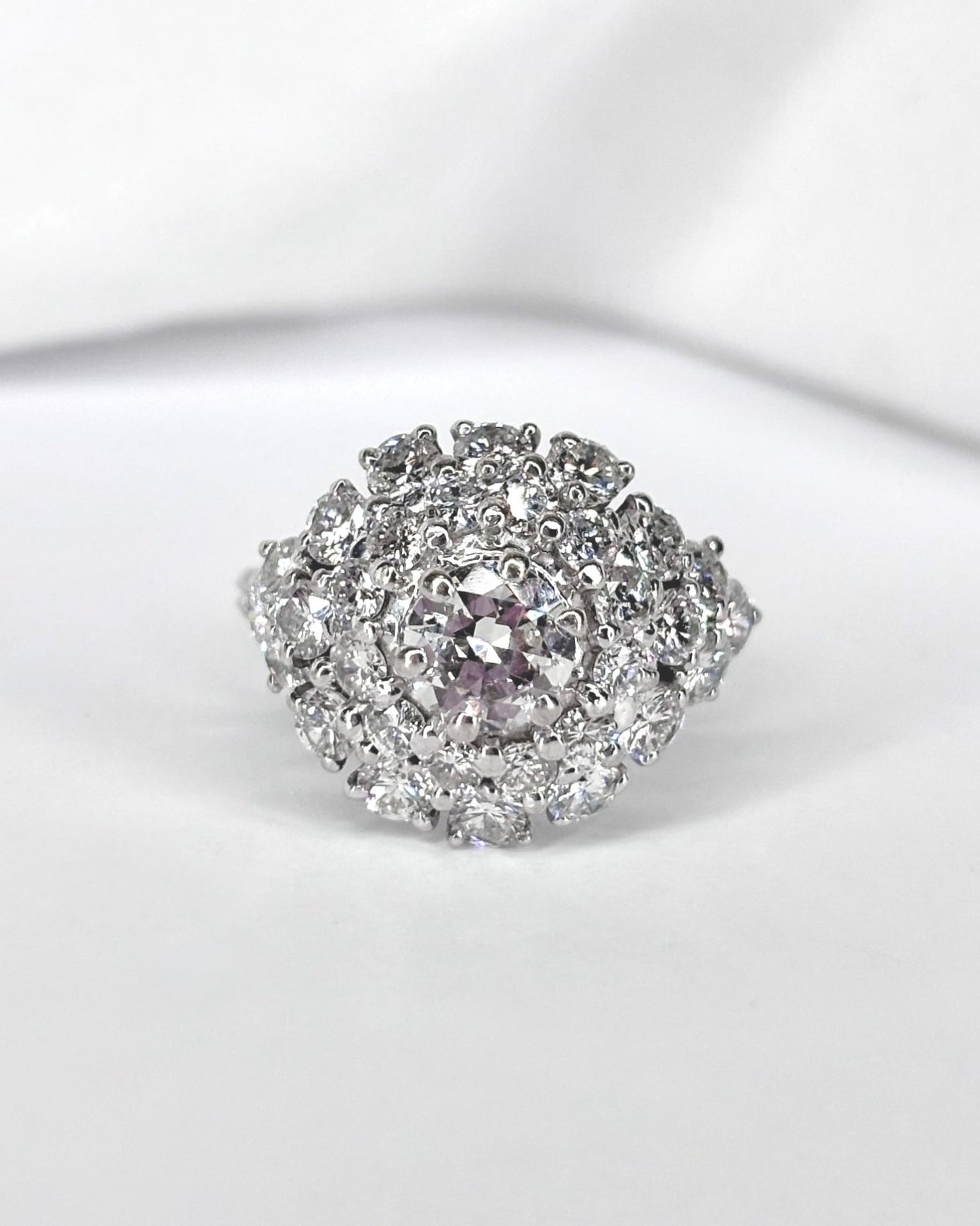 Bague Dôme Diamants 2.61 carats "Elisabeth" - Elliade Paris